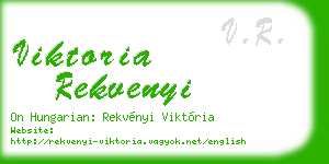 viktoria rekvenyi business card